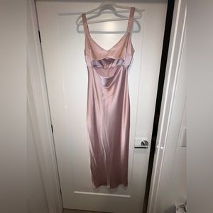 Petal Pup Pink Satin Dress